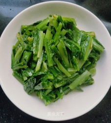 蚝油莴笋叶