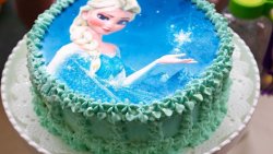 冰雪奇缘公主生日蛋糕