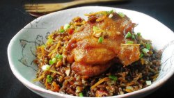 -鸡排红米焖饭