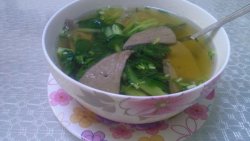 猪肝青菜汤`