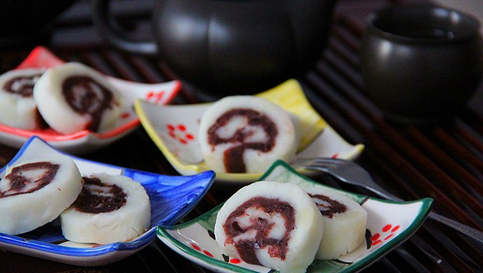 中式茶点——山药豆沙卷