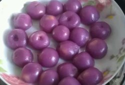 紫薯小年糕（甜杏果脯馅心）