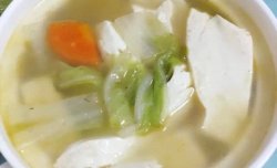 大白菜胡萝卜豆腐汤