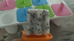 自制火龙果牛奶冰棒