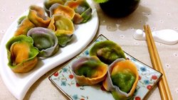 三色元宝饺——冬季暖身