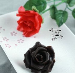 一朵永不凋谢的玫瑰花——巧克力玫瑰花