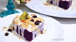 紫薯酸奶燕麦塔