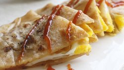 辣味鸡蛋糯米煎饼——利仁火锅试用报告之四