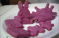 漂亮的紫薯饼干