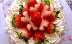玫瑰草莓奶油慕斯蛋糕6寸（含蛋糕烤制各种问题详解）