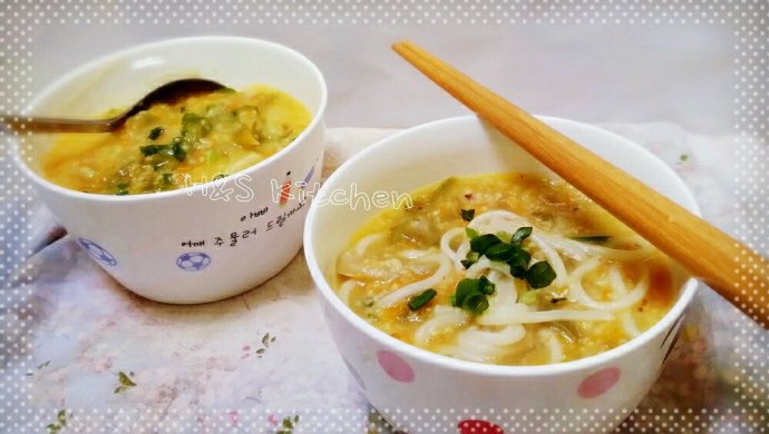 「喝粥 or 吃面？」蔬菜小米粥面