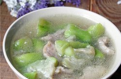 丝瓜肉片汤