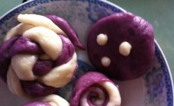 花样紫薯馒头
