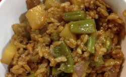 土豆豆角焖饭