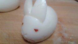 【清蒸菜刀兔】水煮蛋小兔子