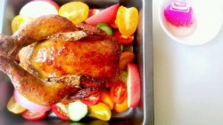 榴莲核黑椒土豆烤鸡——焦嫩多汁的美味