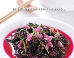 蒜炒紫苋菜
