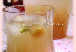 「夏日消暑饮」薄荷雪梨冰花茶