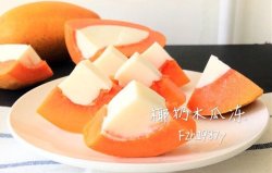 椰奶木瓜冻～超级简单的清凉甜品