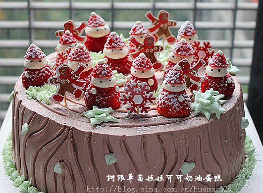 升级草莓娃娃更欢乐~~树根蛋糕草莓娃