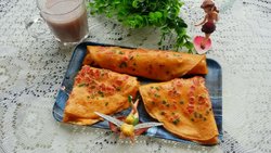 西红柿鸡蛋煎饼