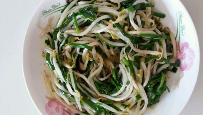 韭菜炒豆芽