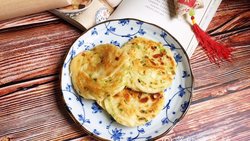 葱油盘丝饼