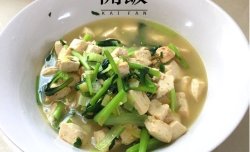 小油菜豆腐汤--清新不油腻