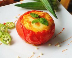 西红柿焗蛋羹