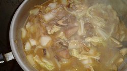 腌肉白菜炖粉条
