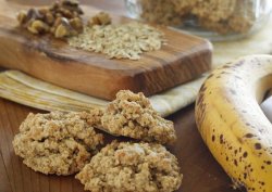 减肥零食—香蕉坚果麦片饼
