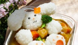 咖喱蔬菜-小白兔饭团