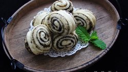 你会喜欢，芝麻红糖花卷。