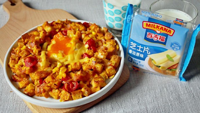 黄金芝士吐司盘