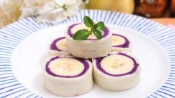紫薯吐司卷 宝宝健康食谱