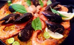 西班牙海鲜饭 seafood paella