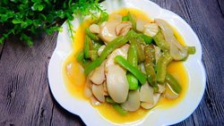 丝瓜炒杏鲍菇