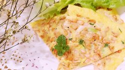 小虾鸡蛋饼