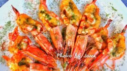 沙拉芥末酱焗大虾