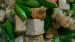 豆腐虾仁芦笋