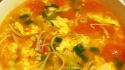 金针菇番茄蛋汤