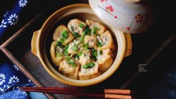砂锅油豆腐酿肉