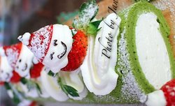 小雪人抹茶蛋糕卷