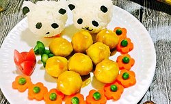 萌萌熊猫咖喱鱼蛋