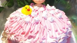 迷糊娃娃洗澡生日蛋糕--给自己做的生日蛋糕