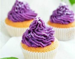 椰香紫薯小蛋糕