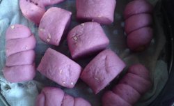 酒酿紫薯馒头