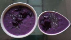 紫薯椰汁西米羮--雄鸡标椰浆试用报告二