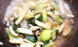 青菜香菇煮年糕「两人份」