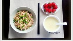 爱心早餐葱油拌面